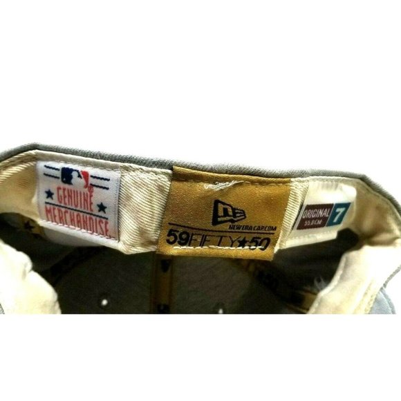 New Era MLB San Francisco Giants Baseball 59fifty 7" Hat Cap Gray Black Letters - Picture 5 of 6